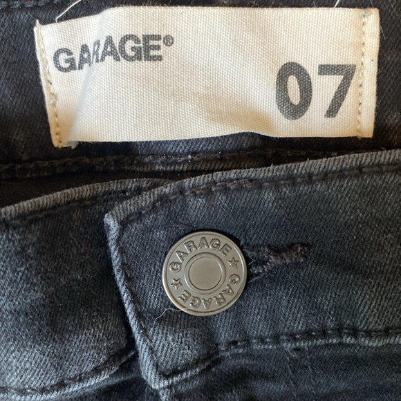 Black denim shorts. - Picture 3 of 3